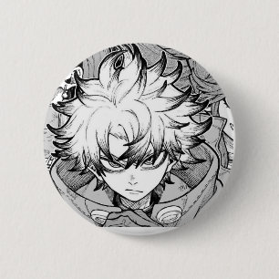 Bóton Redondo 5.08cm Botão Gachiakuta Rudo Mangá
