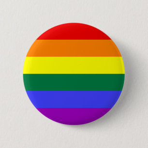 Bóton Redondo 5.08cm botão gay Arco-íris