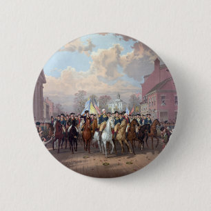 Bóton Redondo 5.08cm Botão George Washington em Nova Iorque