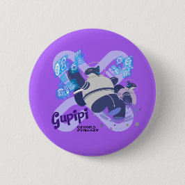 Bóton Redondo 5.08cm Botão Gupipi