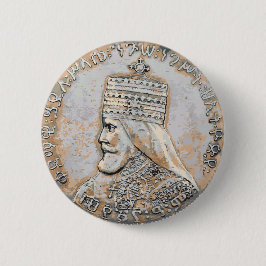 Bóton Redondo 5.08cm Botão Haile Selassie