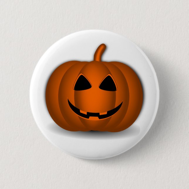 Bóton Redondo 5.08cm Botão Halloween Jack 'O Lanter (Frente)