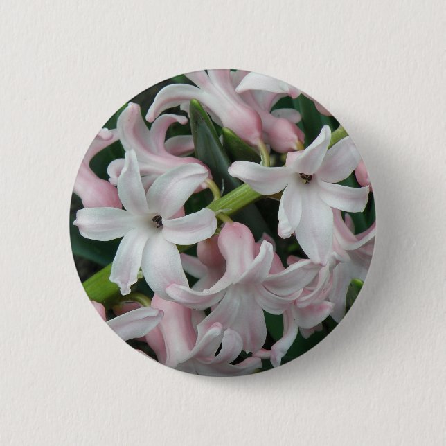 Bóton Redondo 5.08cm Botão Hyacinths (Frente)
