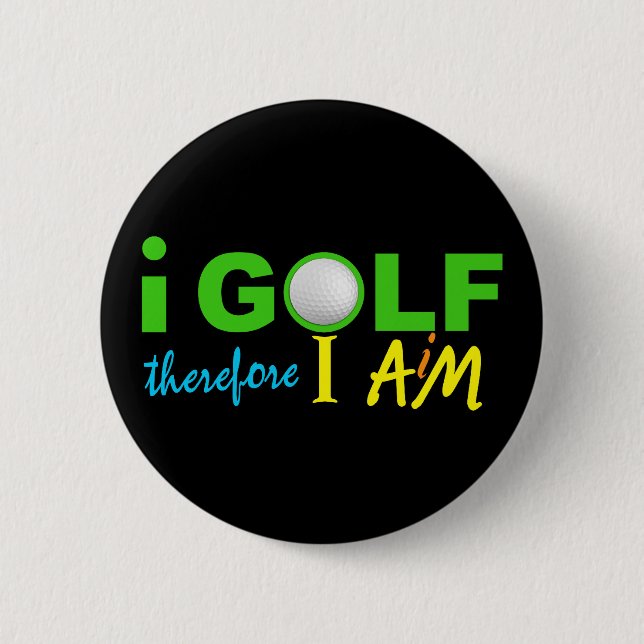 Bóton Redondo 5.08cm Botão I GOLF (Frente)