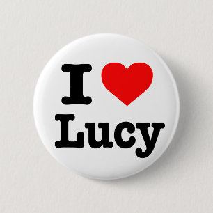 Bóton Redondo 5.08cm Botão "I love Lucy"