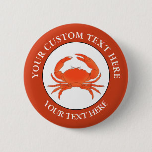 Bóton Redondo 5.08cm Botão Ícone Do Logotipo De Texto Personalizado Do 