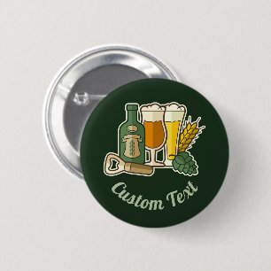 Bóton Redondo 5.08cm Botão Ícones da Cerveja
