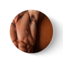 Botão inspirado no corpo de modelo de fitness
