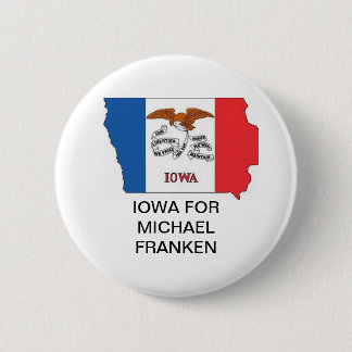 Bóton Redondo 5.08cm Botão IOWA para MICHAEL FRANKEN SENATE