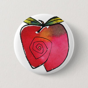 Bóton Redondo 5.08cm Botão irrisório de Apple