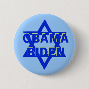 Bóton Redondo 5.08cm Botão JUDAICO de Obama JBiden