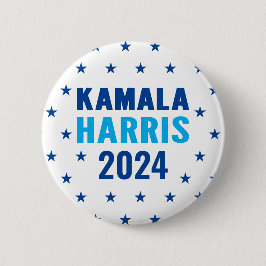 Bóton Redondo 5.08cm Botão Kamala Harris 2024 para Presidente