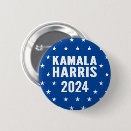 Bóton Redondo 5.08cm Botão Kamala Harris 2024 para Presidente