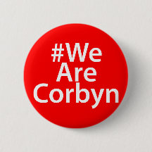 Botão Labour do Pin do crachá de Jeremy Corbyn do