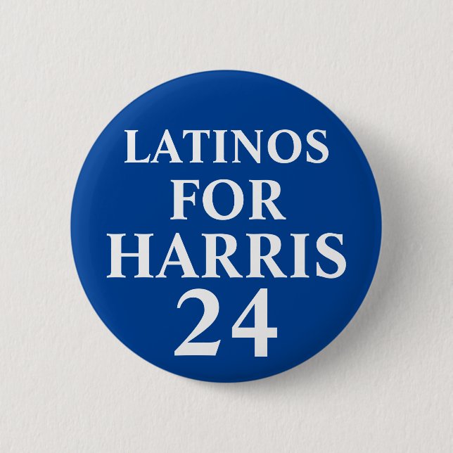 Bóton Redondo 5.08cm Botão Latinos Para Harris (Frente)