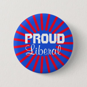 Bóton Redondo 5.08cm Botão liberal orgulhoso