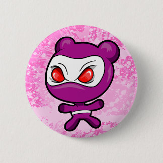 Bóton Redondo 5.08cm Botão louco de Ninja do guerreiro do urso polar