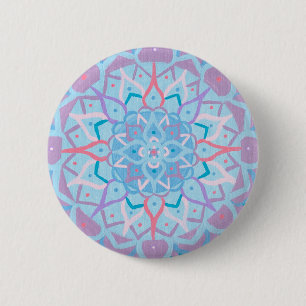 Bóton Redondo 5.08cm Botão Mandala