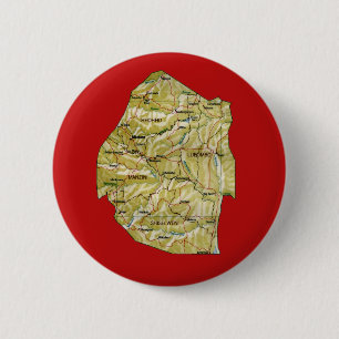 Bóton Redondo 5.08cm Botão Mapa Eswatini