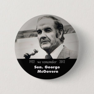 Bóton Redondo 5.08cm Botão Memorial George McGovern
