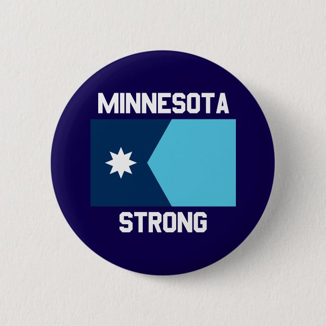 Bóton Redondo 5.08cm Botão Minnesota Strong (Frente)