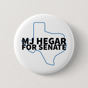 Bóton Redondo 5.08cm Botão MJ Hegar para Senado dos EUA