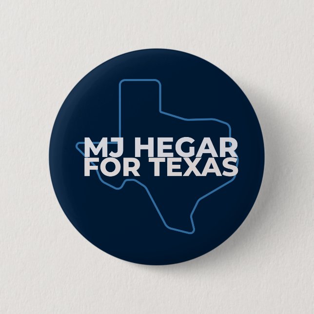 Bóton Redondo 5.08cm Botão MJ Hegar para Texas (Frente)