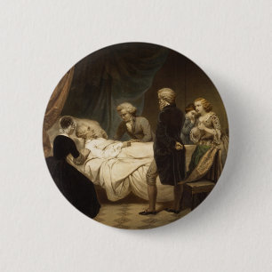 Bóton Redondo 5.08cm Botão Morte de George Washington