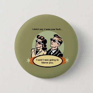 Bóton Redondo 5.08cm Botão Não Certo