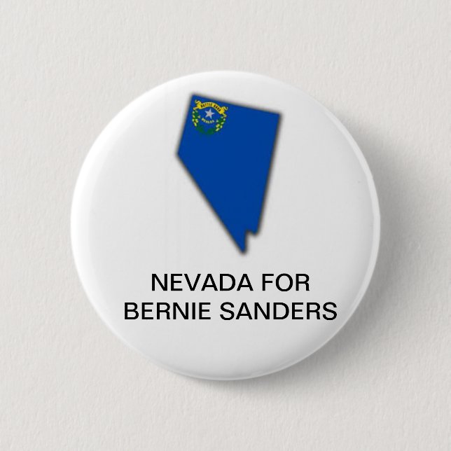 Bóton Redondo 5.08cm Botão NEVADA para BERNIE SANDERS 2020 (Frente)
