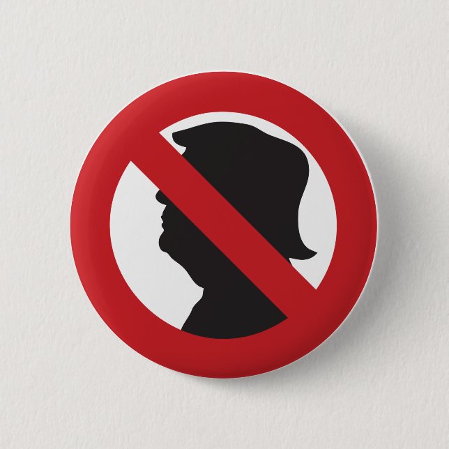 Bóton Redondo 5.08cm Botão No MAGA/Anti-Trump (Frente)