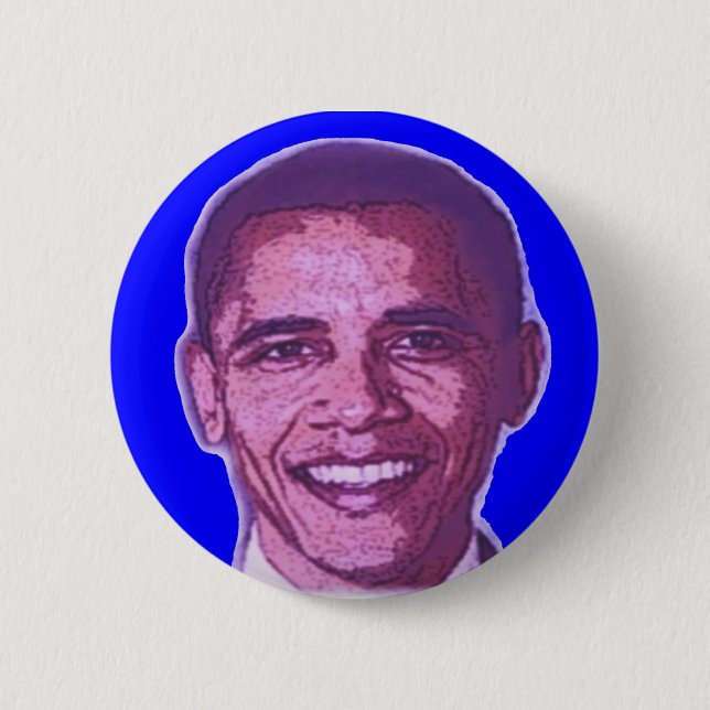 Bóton Redondo 5.08cm Botão OBAMA (Frente)