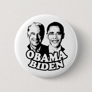 Bóton Redondo 5.08cm Botão Obama Biden