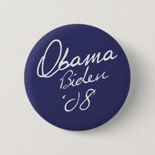 Bóton Redondo 5.08cm Botão Obama Biden '08