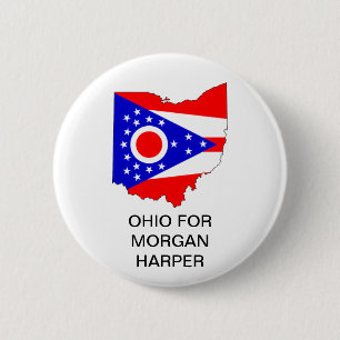 Bóton Redondo 5.08cm Botão OHIO para MORGAN HARPER SENATE