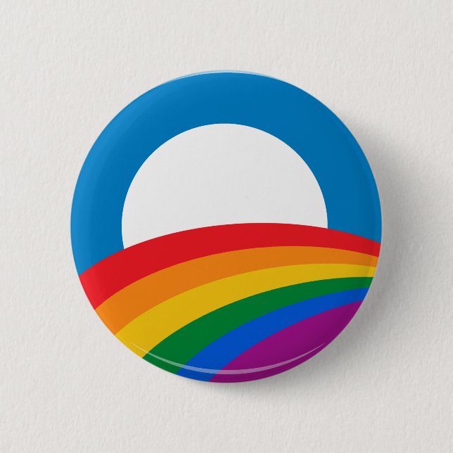 Bóton Redondo 5.08cm Botão Orgulho Barack Obama - (Frente)