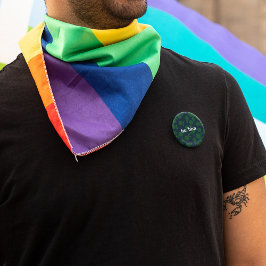 Bóton Redondo 5.08cm Botão Padrão de tangerina abstrato