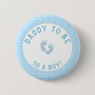 Bóton Redondo 5.08cm Botão Pai Personalizado para Ser Garoto Pés Estrel