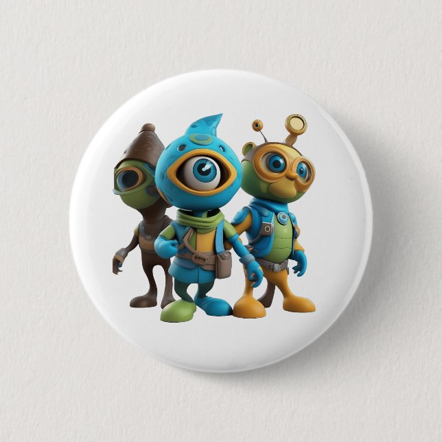 Bóton Redondo 5.08cm Botão para cima: A chave para um controle fácil (Frente)