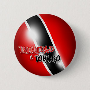 Bóton Redondo 5.08cm Botão patriótico de Trinidad & de Tobago