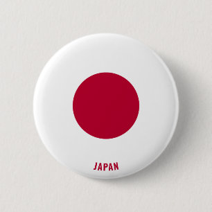 Bóton Redondo 5.08cm Botão Patriótico Encantador de Sinalizador do Japã