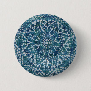 Bóton Redondo 5.08cm Botão pequeno azul da flor