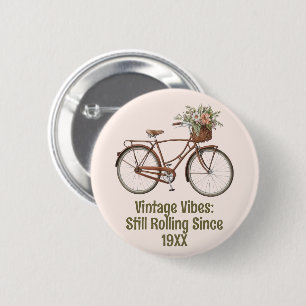 Bóton Redondo 5.08cm Botão Personalizado da Bicicleta Vintage