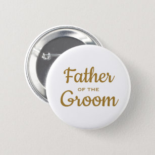 Bóton Redondo 5.08cm Botão Personalizado de Casamento do Pai do Groom