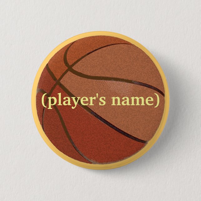 Bóton Redondo 5.08cm Botão personalizado do basquetebol (Frente)