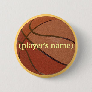 Bóton Redondo 5.08cm Botão personalizado do basquetebol