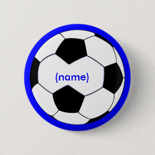 Bóton Redondo 5.08cm Botão personalizado do futebol
