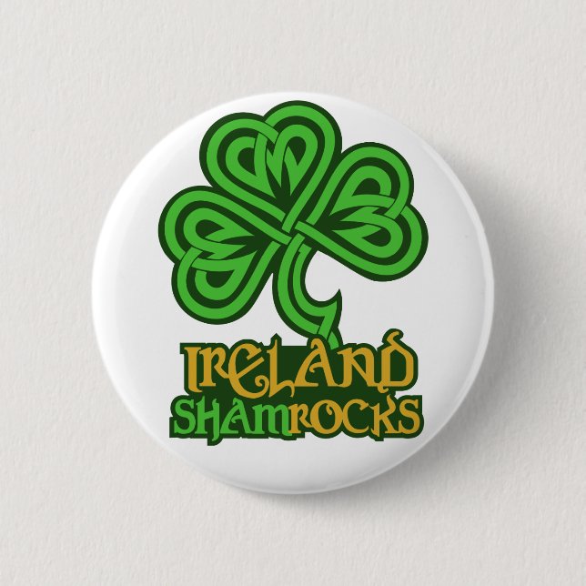 Bóton Redondo 5.08cm botão personalizado Irlanda (Frente)