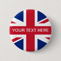 Botão Personalizável do Union Jack UK
