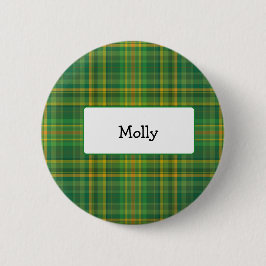 Bóton Redondo 5.08cm Botão personlized do vintage xadrez irlandesa